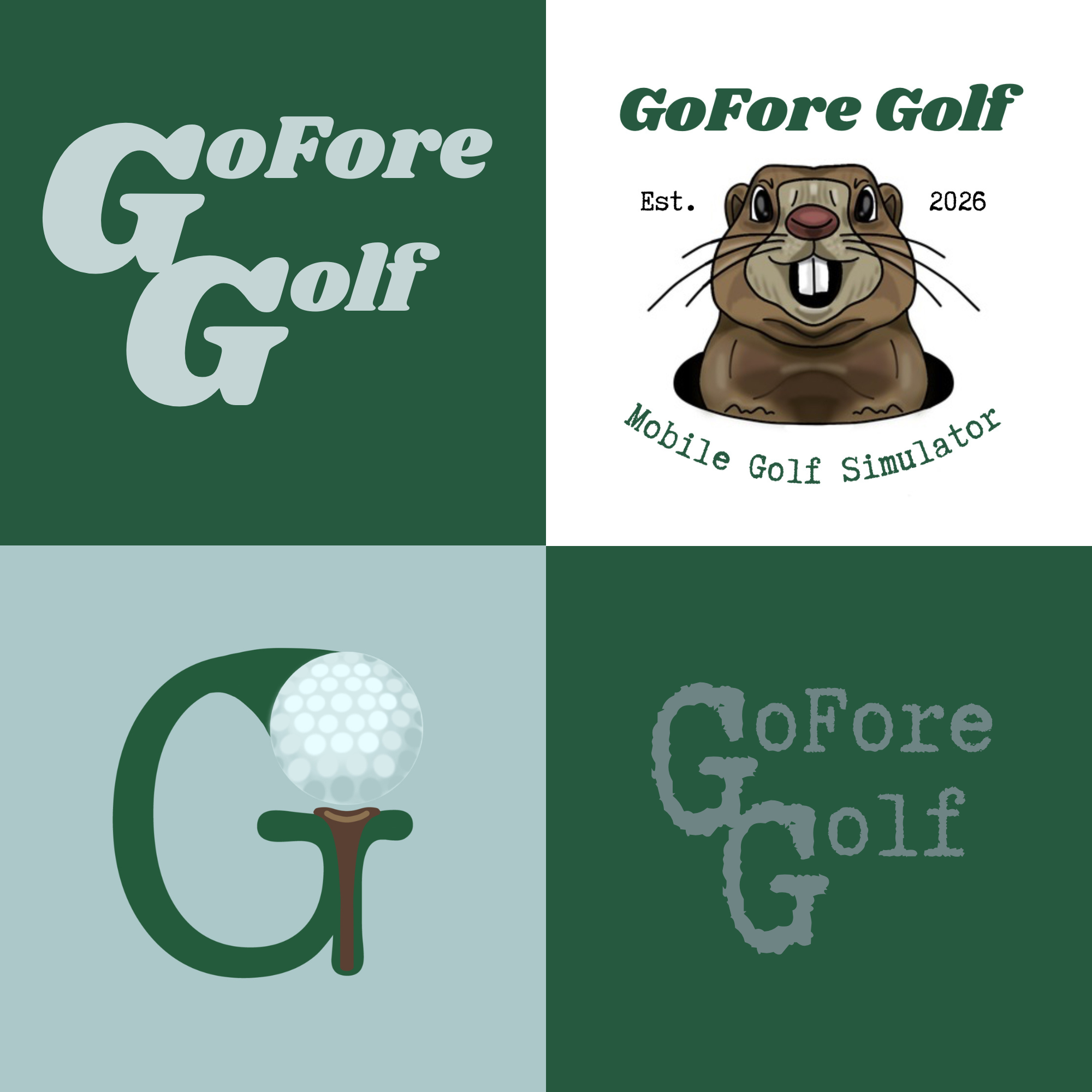 GoFore Golf brand logos