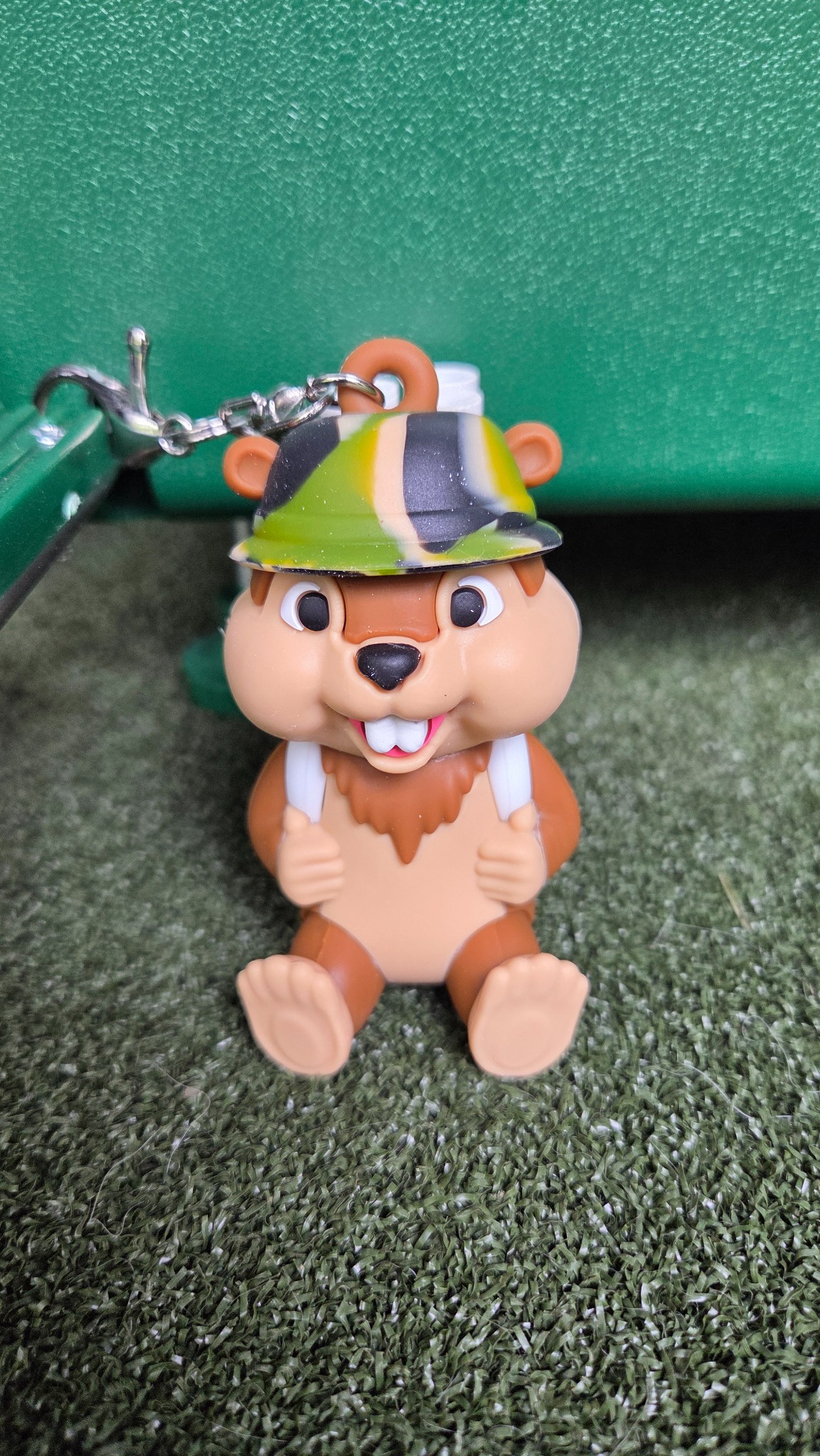 Gopher mascot keychain